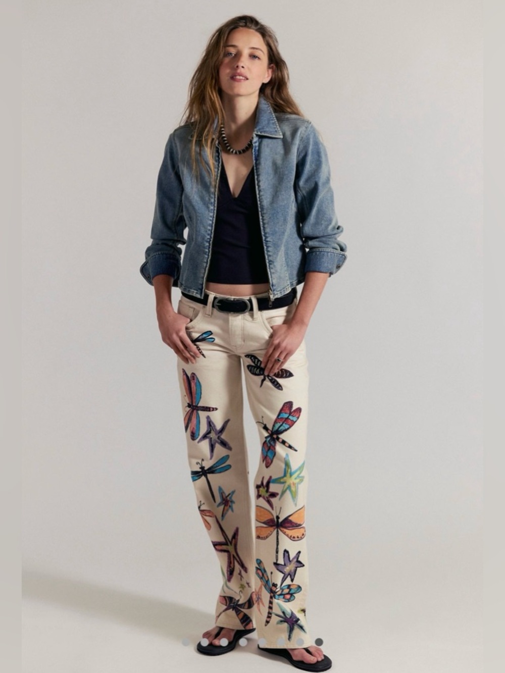 NWT We The Free Tennessee Low Rise Illusions Jeans~ Dragonfly